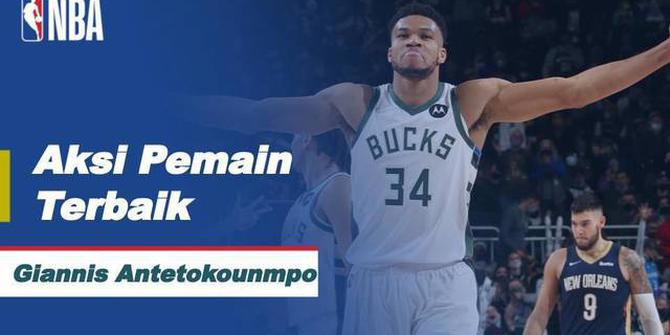 VIDEO: Aksi-Aksi Terbaik Bintang Milwaukee Bucks, Giannis Antetokounmpo di NBA Hari Ini