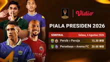 Jadwal live Piala Presiden 2026 - Semifinal di Vidio. (doc. vidio)