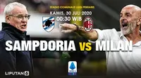 Banner Sampdoria vs AC Milan. (Triyasni)