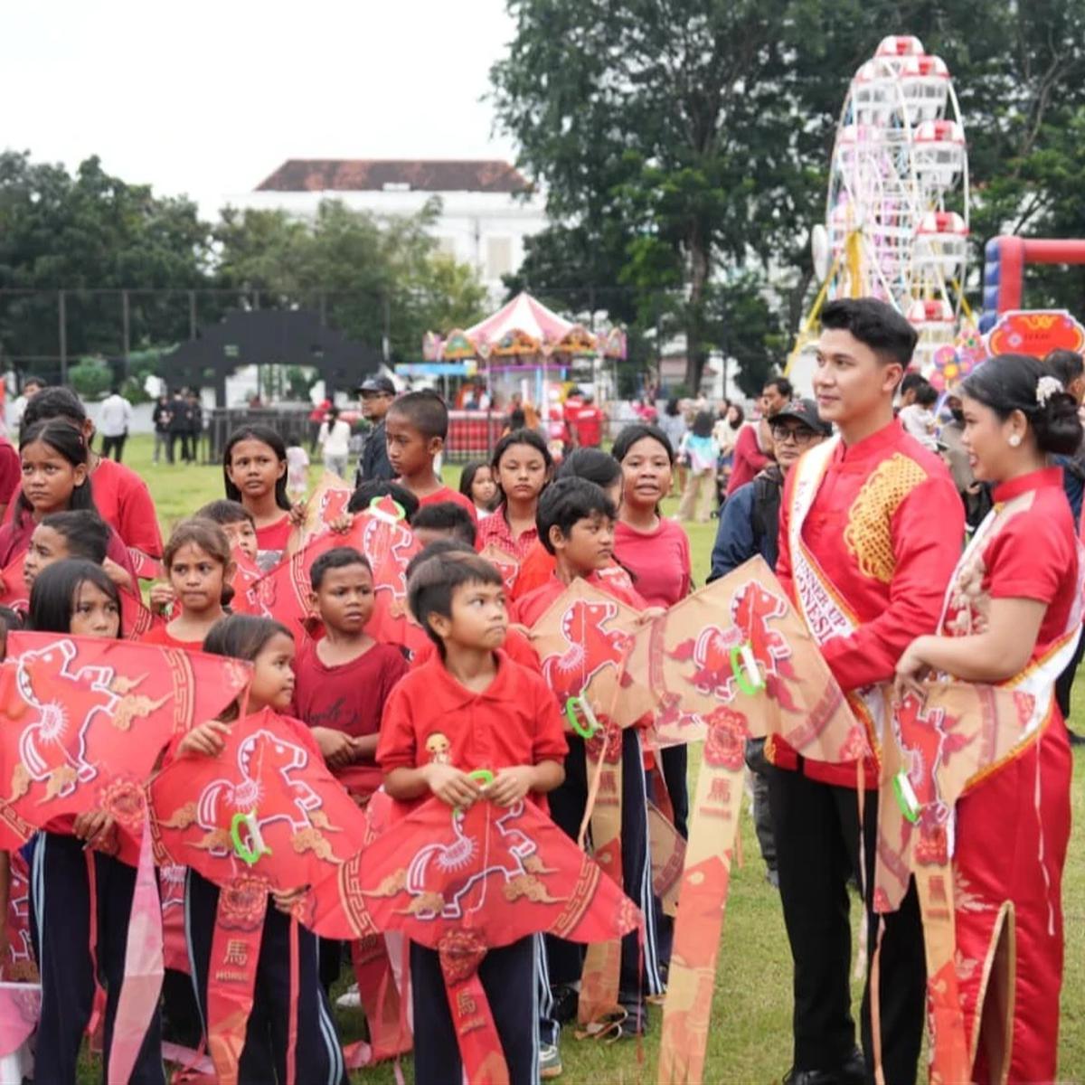 Puncak Imlek Festival 2577 di Lapangan Banteng