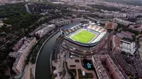 Markas Atletico Madrid, Vicente Calderon, Madrid. (Inside Spanish Football)