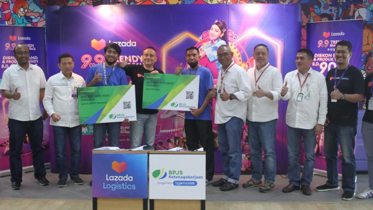 BPJS Ketenagakerjaan dan Lazada Logistics Sinergi Lindungi Ribuan Mitra Kurir - Vimarsana News