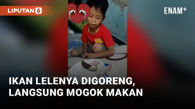 Anak Ini Nangis Karena Ikan Lelenya Digoreng