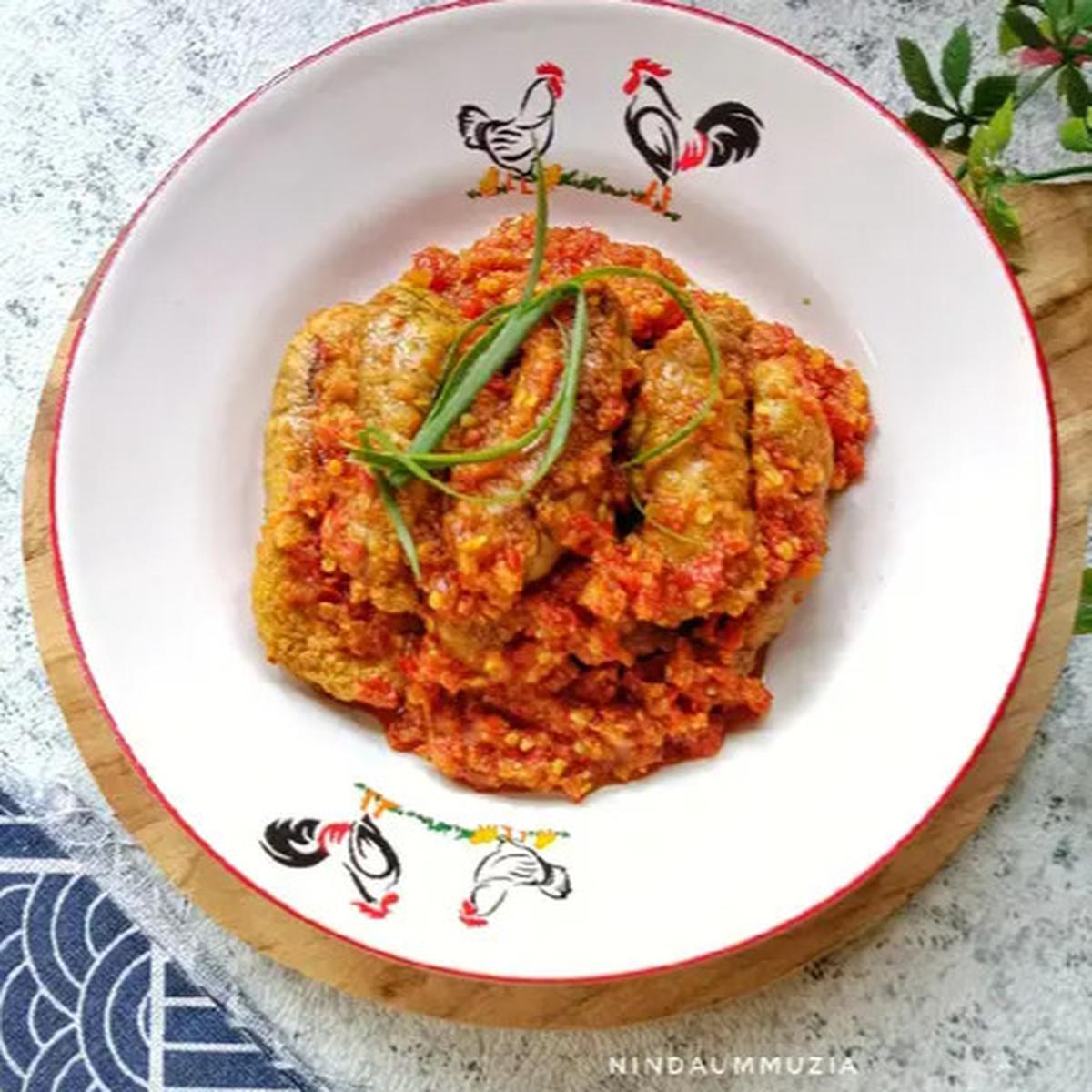 telur ikan bumbu woku