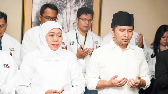 Pasangan Calon Gubernur Jawa Timur nomor urut 2 Khofifah Indar Parawansa-Emil Elestianto Dardak.
