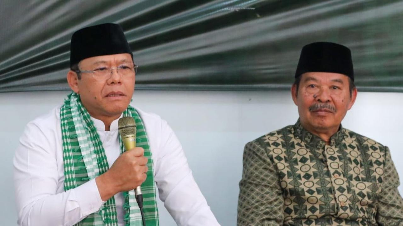 Plt Ketua Umum Partai Persatuan Pembangunan (PPP) Muhamad Mardiono mengajak kiai, santri, dan masyarakat untuk menyukseskan Pemilihan Umum (Pemilu) 2024 mendatang.