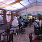 Jemaah haji yang akan kembali ke Indonesia melalui jalur Eyab. Darmawan/MCH