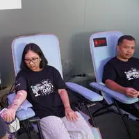 Kegiatan&nbsp;APAC Impact Day berbagi lewat donor darah./copyright istimewa
