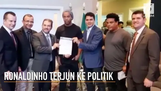 Ronaldinho secara resmi bergabung dengan partai republik yang dikenal sebagai PRB.