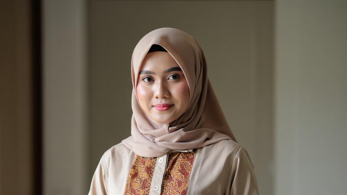 9 Inspirasi Gamis Katun Kombinasi Batik Formal Santai, Tepat untuk Acara Formal di 2025