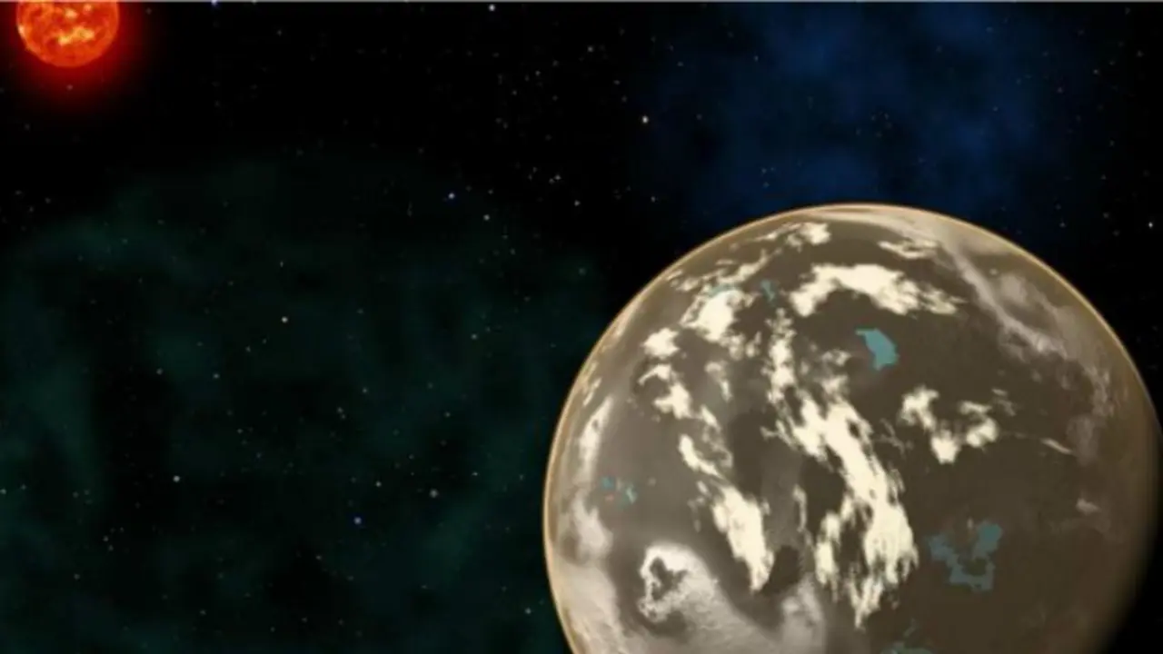 Ilustrasi planet yang terbentuk dari karbon