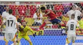 Mikel Merino mencetak gol penentu kemenangan Timnas Spanyol atas Timnas Jerman pada perempat final Euro 2024. (AP Photo/Ariel Schalit)