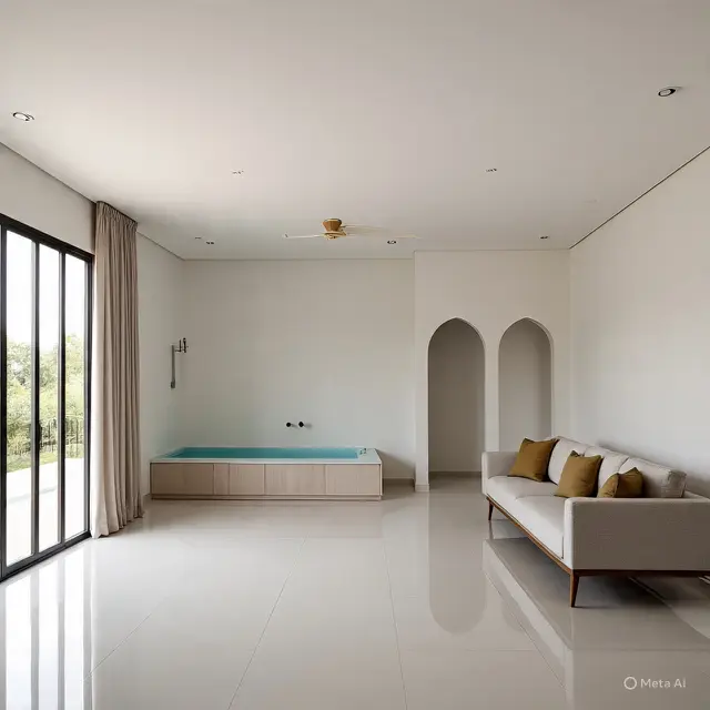 Desain rumah minimalis Islami (Created by AI)