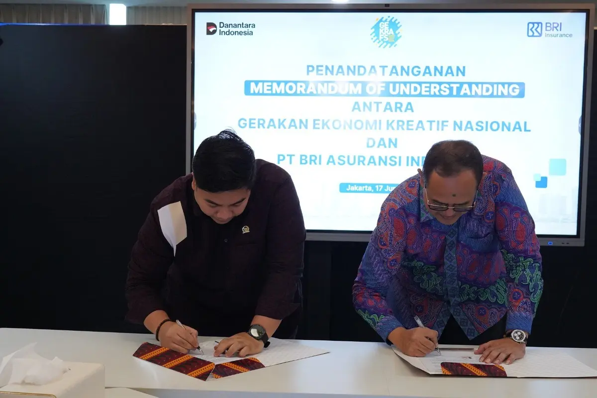 Kolaborasi BRI Insurance dan Gekrafs diharapkan meningkatkan literasi asuransi serta perlindungan bagi pelaku usaha kreatif. (Dok BRINS)