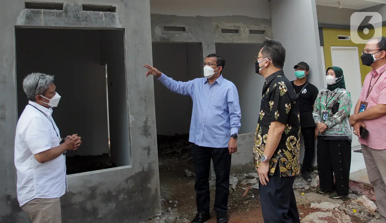 Pembangunan perumahan bagi Masyarakat Berpenghasilan Rendah yang dibiayai melalui kredit Bank BTN dalam mendukung Program Satu Juta Rumah agar setiap warga negara Indonesia dapat memiliki dan tinggal di rumah yang laik huni. (Liputan6.com/HO/BTN)