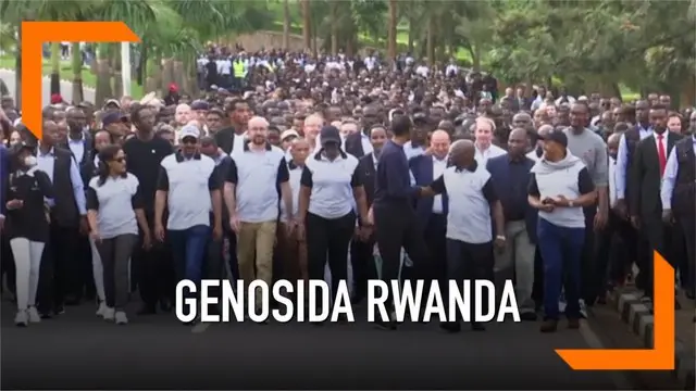 Presiden Rwanda Paul Kagame memimpin peringatan 25 tahun peristiwa pembantaian delapan ratus ribu warga Rwanda dari etnis tutsi dan hutu moderat. Peringatan tersebut dihadiri ribuan warga Rwanda hari Minggu (7/4)