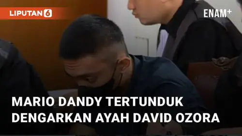 VIDEO: Mario Dandy Tertunduk Saat Dengarkan Kesaksian Ayah David Ozora