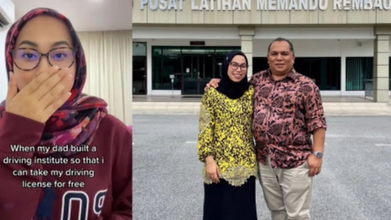 Ayah Terlalu Khawatir, Gadis Ini Dibuatkan Tempat Pelatihan Pembuatan SIM Sendiri