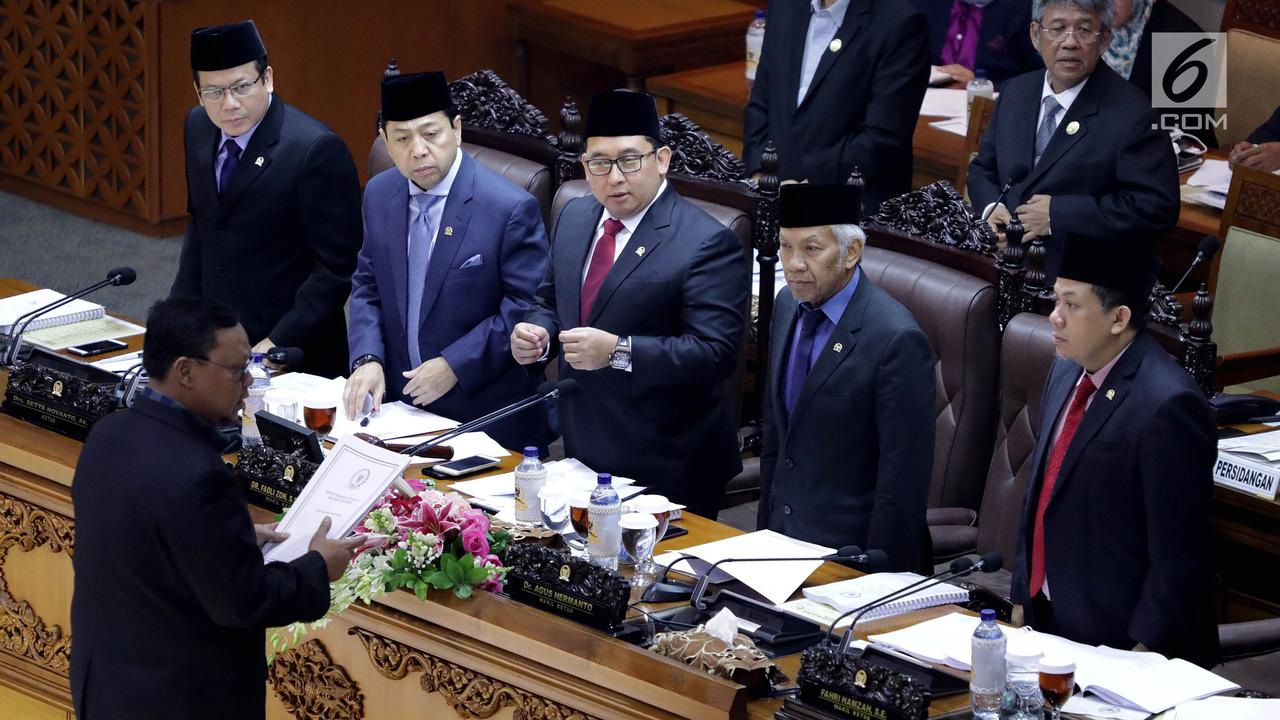 Setya Novanto Hadiri Paripurna RUU Pemilu