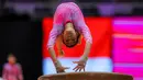 <p>Pesenam putri Indonesia, Larasati Rengganis melakukan podium training nomor kuda lompat jelang Kejuaraan Dunia Gimnastik 2025 di Indonesia Arena, Senayan, Jakarta, Sabtu (18/10/2025). (Bola.com/Bagaskara Lazuardi)</p>