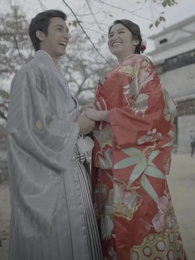 Adu Akting di Sinetron Baru, Ini 6 Potret Ochi Rosdiana dan Junior Robert Serasi Pakai Kimono