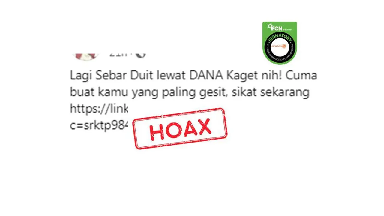 Cek Fakta Dana Kaget