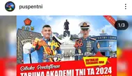 Tentara Nasional Indonesia (TNI) membuka pendaftaran bagi calon taruna/taruni Akademi Militer (Akmil) 2024.