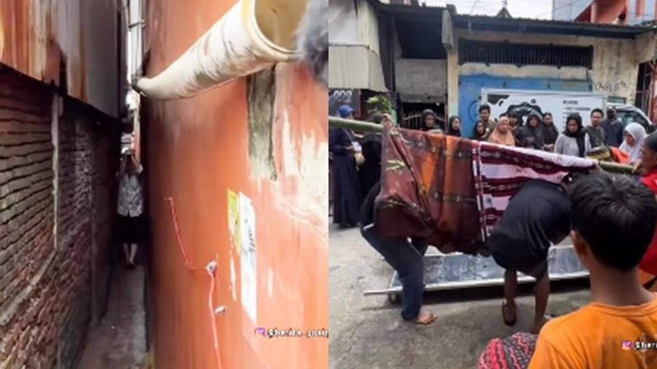 Perjuangan Warga Gotong Jenazah di Gang Sempit Ini Bikin Warganet Tersentuh, Banjir Doa Baik