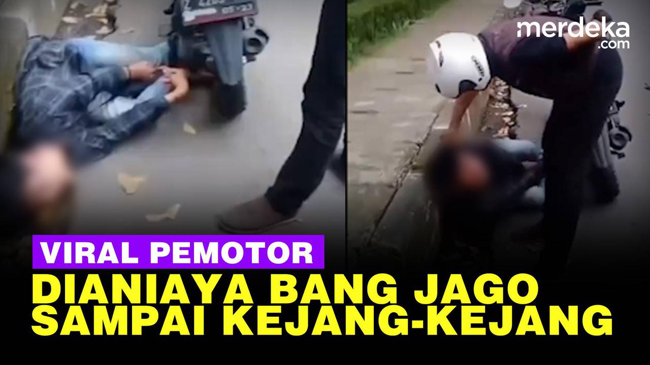 VIDEO: Viral Bang Jago Hajar Pemotor hingga Kejang di Cimahi, Pelaku Dicari Polisi