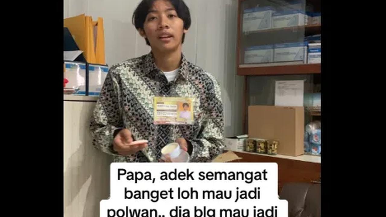 "Kakak dan mama tetap lanjutkan keinginan papa supaya anak bungsu papa jadi polwan," ceritanya.