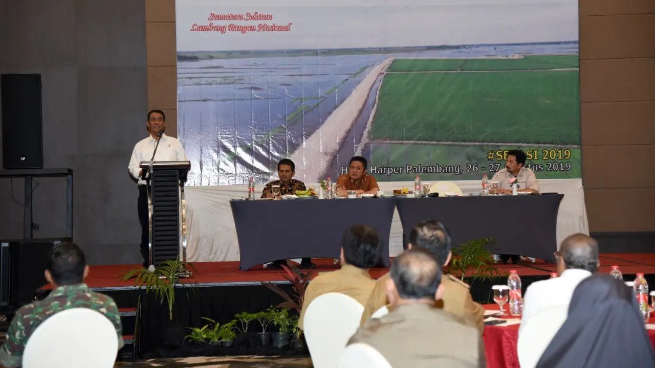 Mentan Targetkan Sumsel Jadi Provinsi Terbesar Penyumbang Pangan Nasional