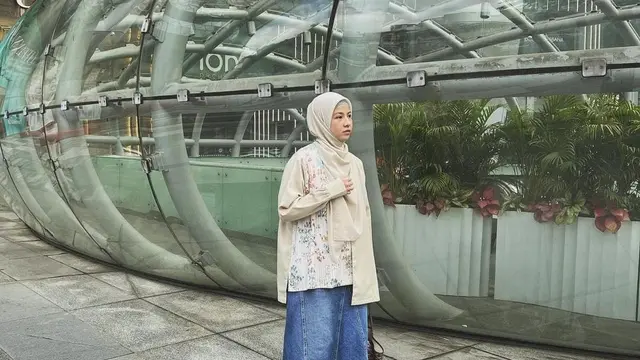 Natasha Rizky berlibur bersama anak