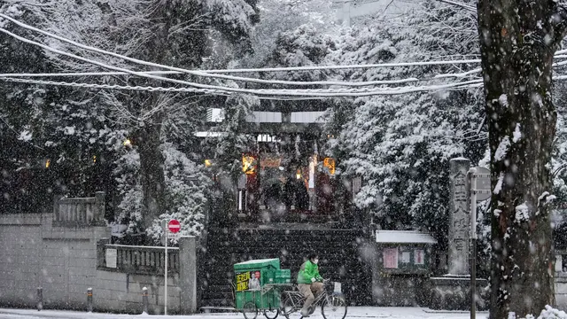 Jepang Diselimuti Salju Tebal