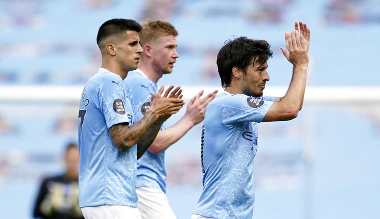 Gelandang asal Spanyol itu akan meninggalkan klub yang bermarkas di Stadion Etihad setelah Liga Champions musim ini selesai. (AP Photo/Dave Thompson, Pool)