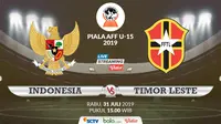 Piala AFF U-15 2019: Indonesia vs Timor Leste. (Bola.com/Dody Iryawan)