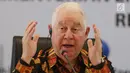 CEO Freeport McMoran Richard Adkerson menyampaikan pernyataan dalam jumpa pers di Kementerian ESDM, Jakarta, Selasa (29/8). PT Freeport Indonesia akhirnya mengamini keinginan pemerintah untuk melepas 51 persen sahamnya. (Liputan6.com/Angga Yuniar)