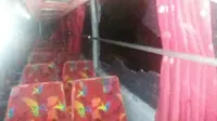 Ini Penampakan Bus yang Dirusak Sekelompok Pemuda di MT Haryono