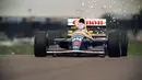 Nigel Mansell pernah mengalami bendera hitam kala GP Portugal 1989 bersama tim Williams. Ia didiskualifikasi lantaran melakukan kesalahan ketika pit stop. Tindakannya memundurkan mobil akibat melewati pit stop miliknya adalah pelanggaran berat. (Foto: AFP/Eric Feferberg)