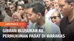 Calon Presiden nomor urut 02, Gibran Rakabuming Raka blusukan ke kawasan Warakas, Jakarta Utara. Dalam safari politiknya, Gibran mengecek posko kesehatan warga serta membagikan buku.