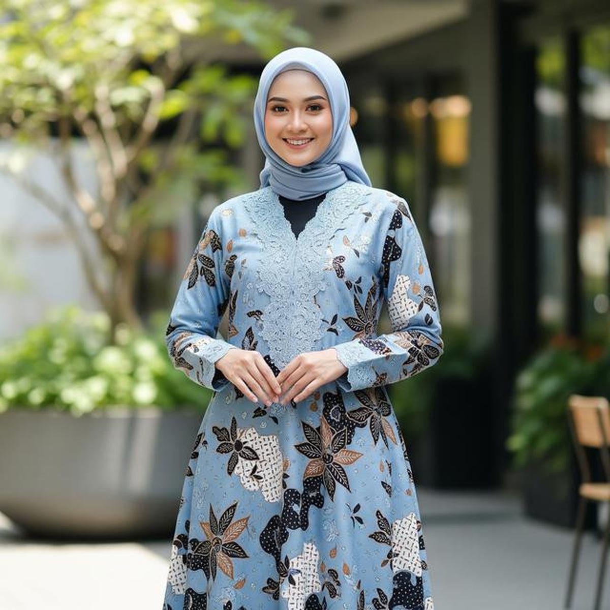 10 Model Gamis Batik Brokat Kekinian untuk Tren 2026 dengan Desain Terbaru