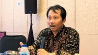 Lead researcher Center for Health Economics and Policy Studies (CHEPS) Universitas Indonesia, Prof. Budi Hidayat sebut Geser Layanan Terapi Insulin ke Puskesmas Bisa Hemat Pengeluaran JKN hingga Rp1,7 Triliun per Tahun, Jakarta, Selasa (14/11/2023), Foto: Ade Nasihudin/Liputan6.com.