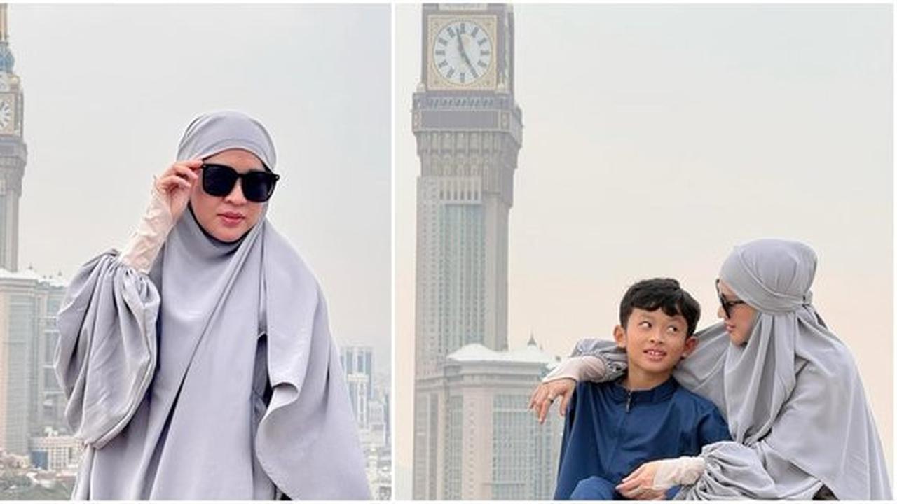 Miro Materazzi, Anak Okie Agustina dan Gunawan Dwi Cahyo, Tampil Ceria Saat Jalani Umrah Bersama Ibu