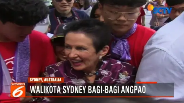 Sambut Imlek, Wali Kota Sidney Clover Moore Bagikan Angpau ke Warga