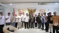 Perwakilan PSMS Medan dan sejumlah klub temui Menpora Zainudin Amali