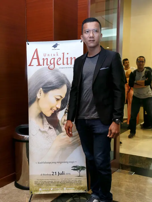Aktor yang juga bermain dalam film Mengejar Matahari itu tidak mengungkapkan secara gamblang pertemuannya dengan keluarga Angeline. (Galih W. Satria/Bintang.com)