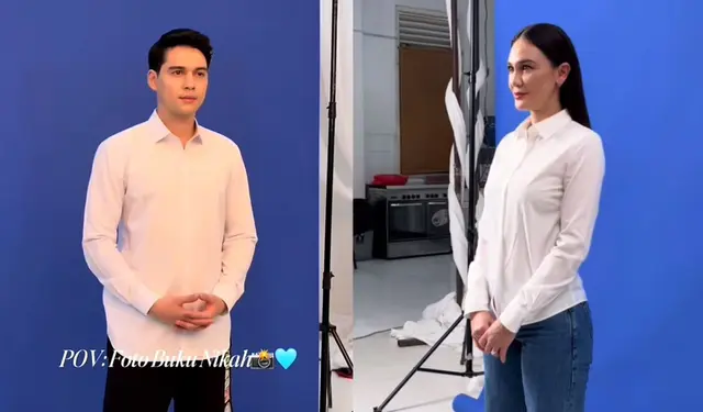 <p>Terungkap Sesi Foto Buku Nikah Luna Maya dan Maxime Bouttier, Lebih Mirip Photoshoot. (Dok: TikTok @lunamaya)</p>