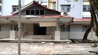Gedung Unpatti rusak akibat gempa Ambon pada Kamis (26/9/2019).  (Dok Badan Nasional Penanggulangan Bencana/BNPB)