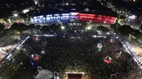 UMKM Jember Petik Berkah Nobar Indonesia Vs Argentina di Alun-Alun Jember