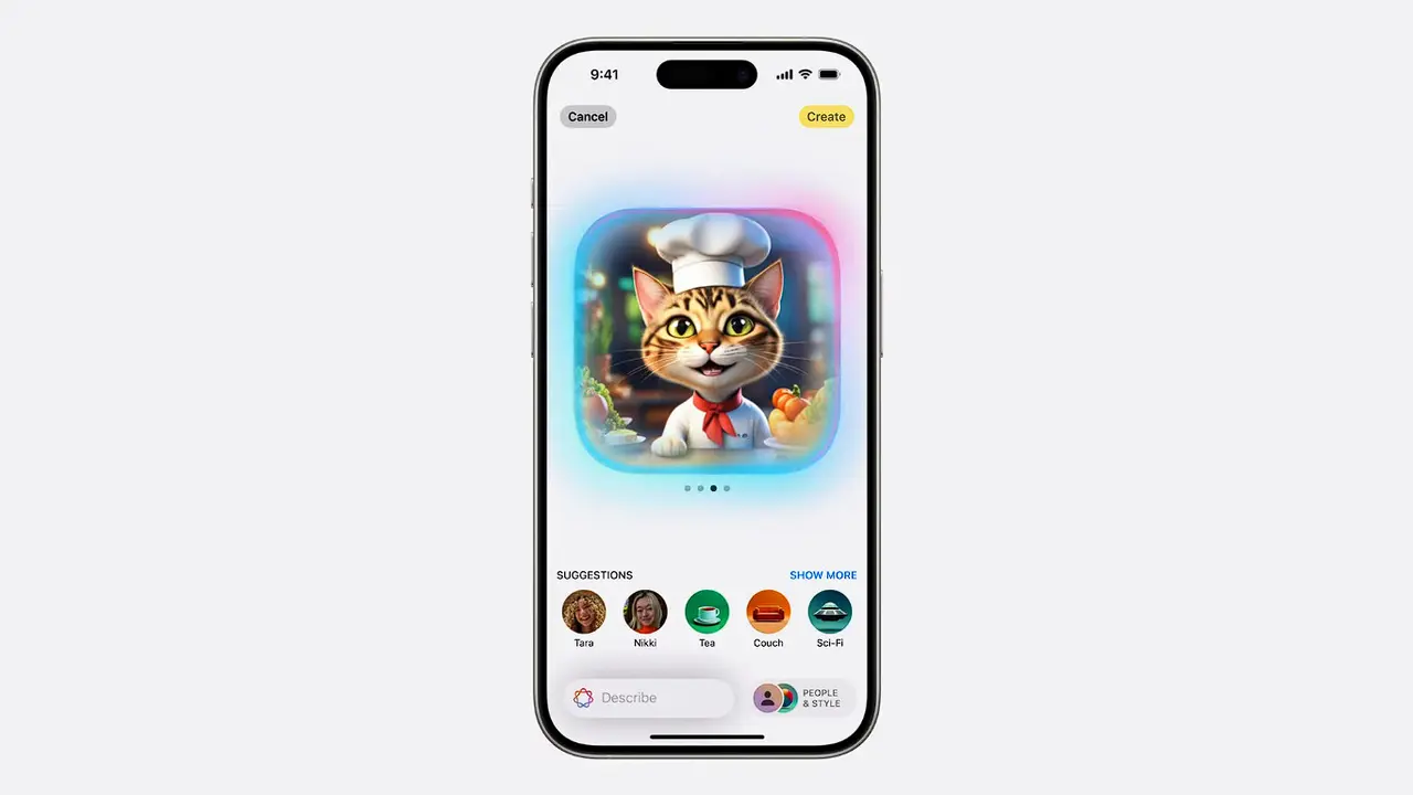Image Playground di iPhone
