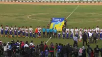 Laga Persahabatan Selebritis FC vs Persib Selection di Stadion Siliwangi, Bandung, Jawa Barat (Okan Firdaus)